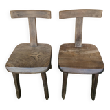 Set of two brutalise chairs