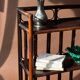 Bibliothèque étagère en rotin 1960