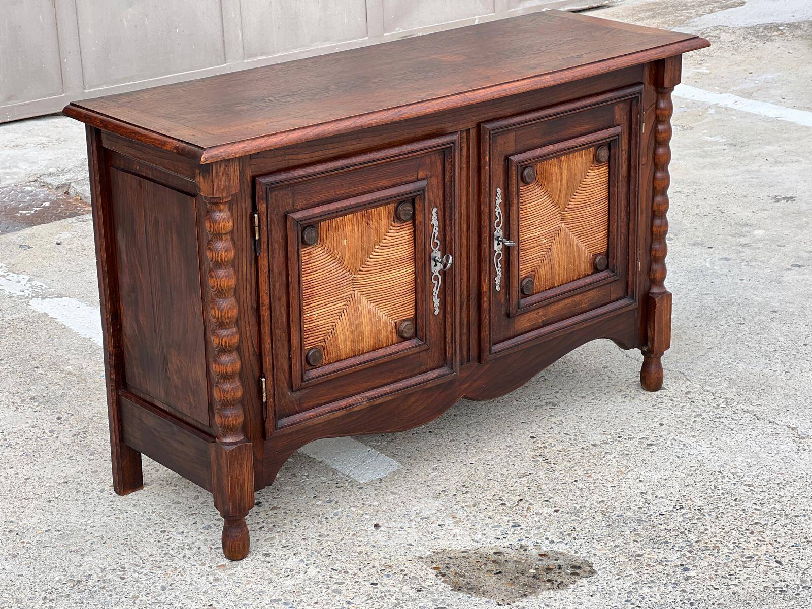 Buffet attributed to Charles Dudouyt, Basque work, France 1940