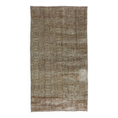 Turkish Anatolian Handmade Vintage Rug 285 cm x 144 cm