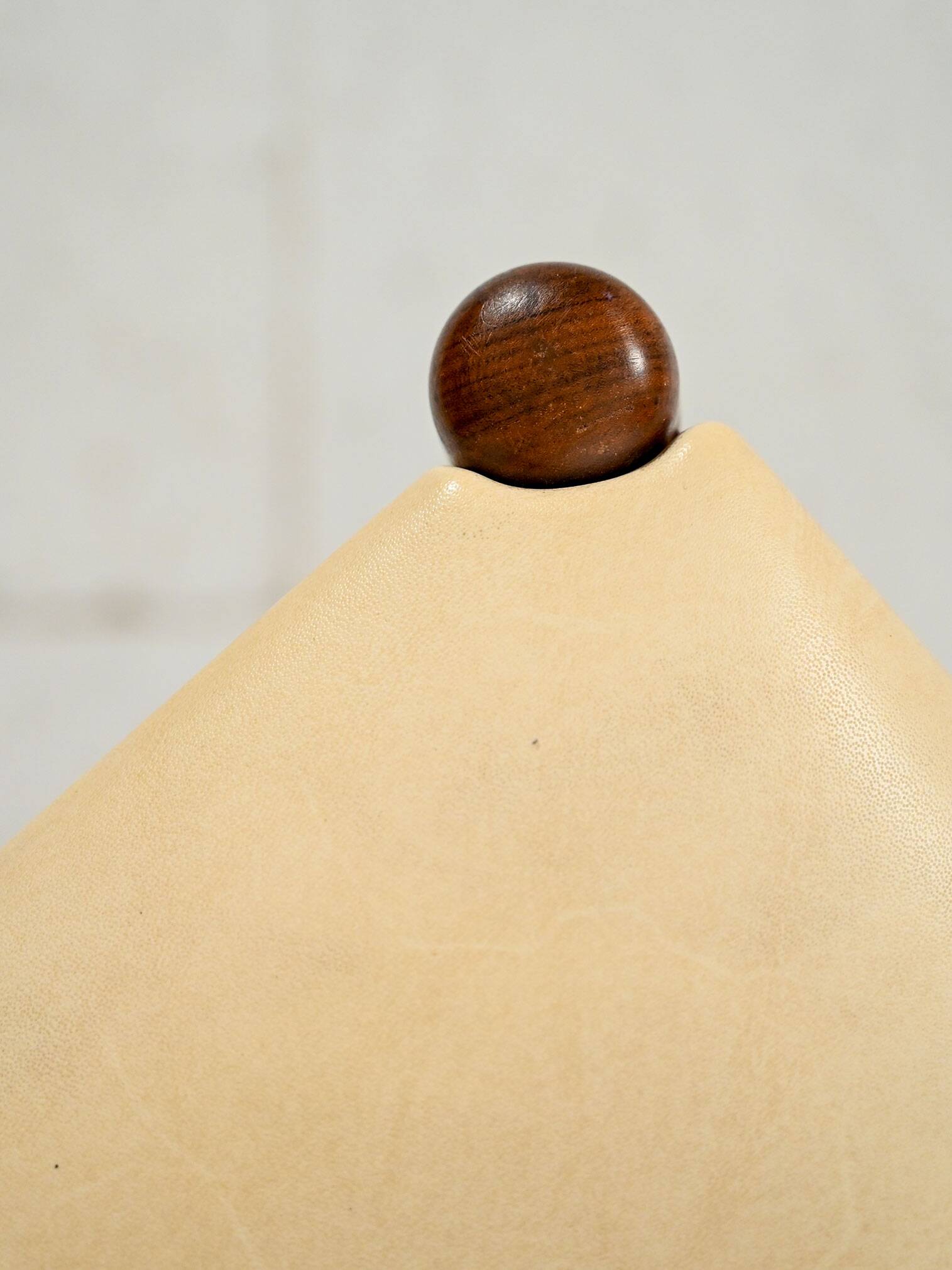 Norwegian teak footstool, 1950s–60s
