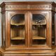 Rare Renaissance style museum library in carved oak circa 1850
