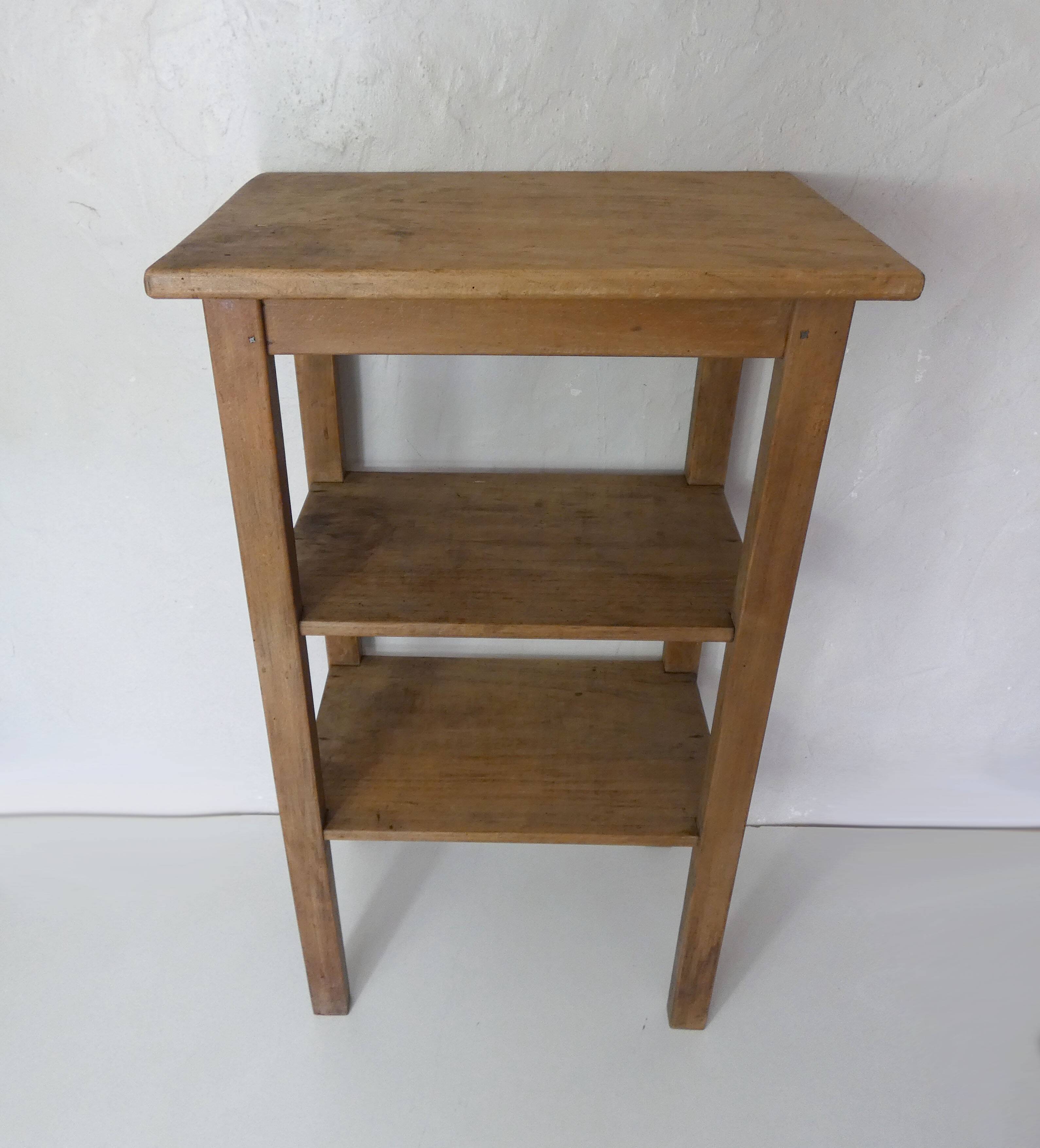 solid wood side table