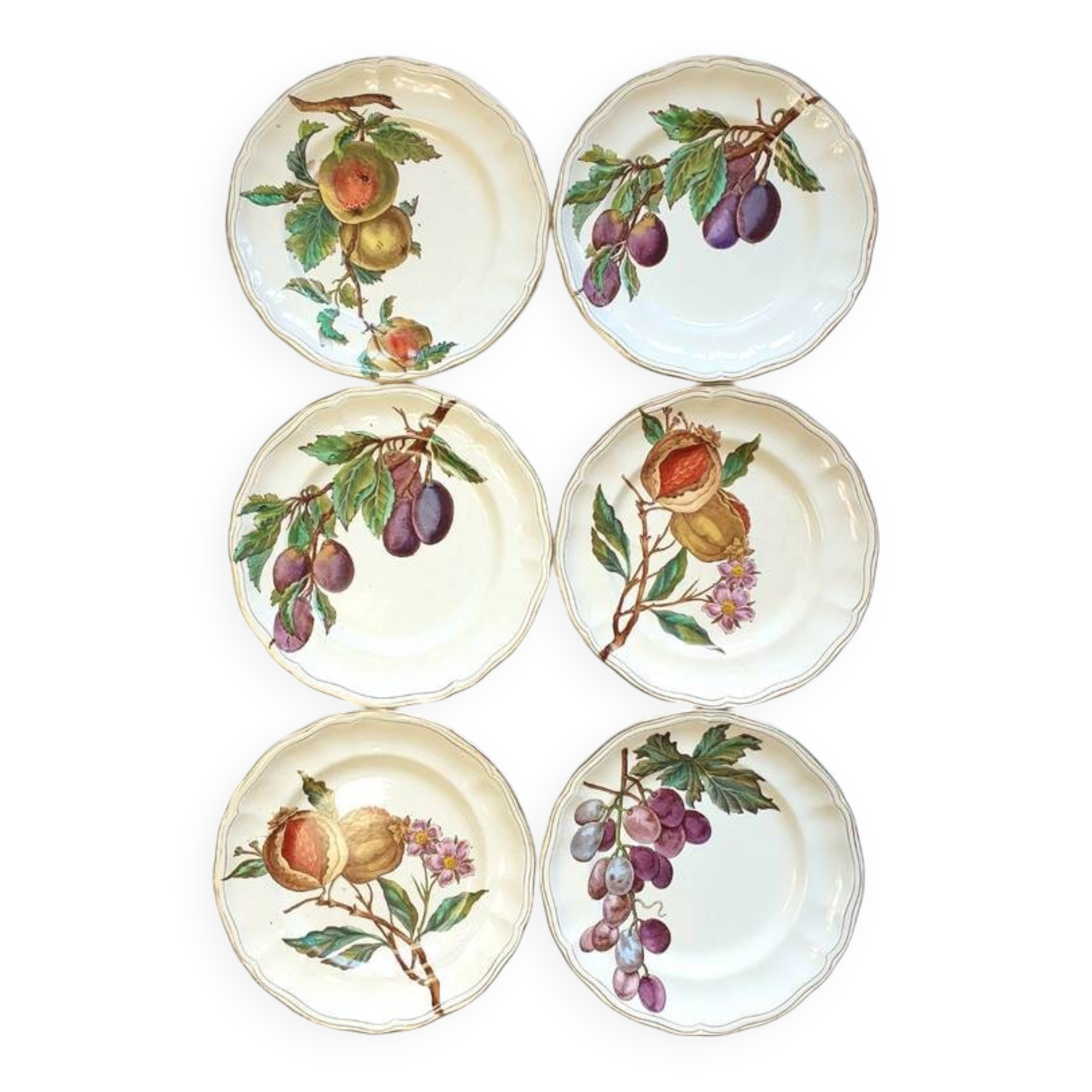 Longchamp Terre de fer dessert plates