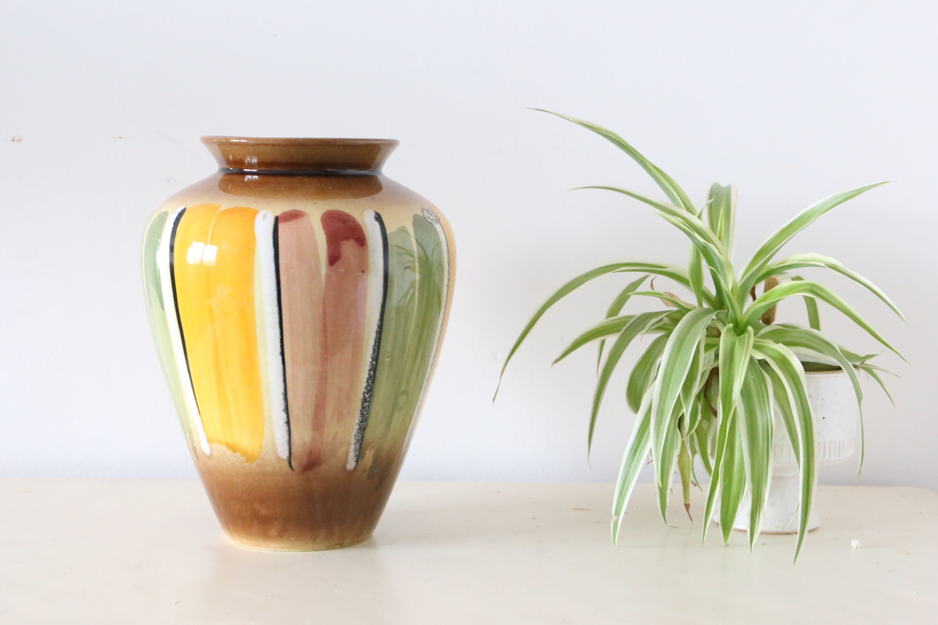 German ceramic vase, vintage