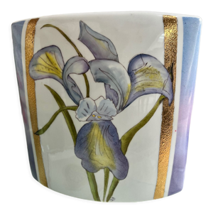 Vase porcelaine peint main