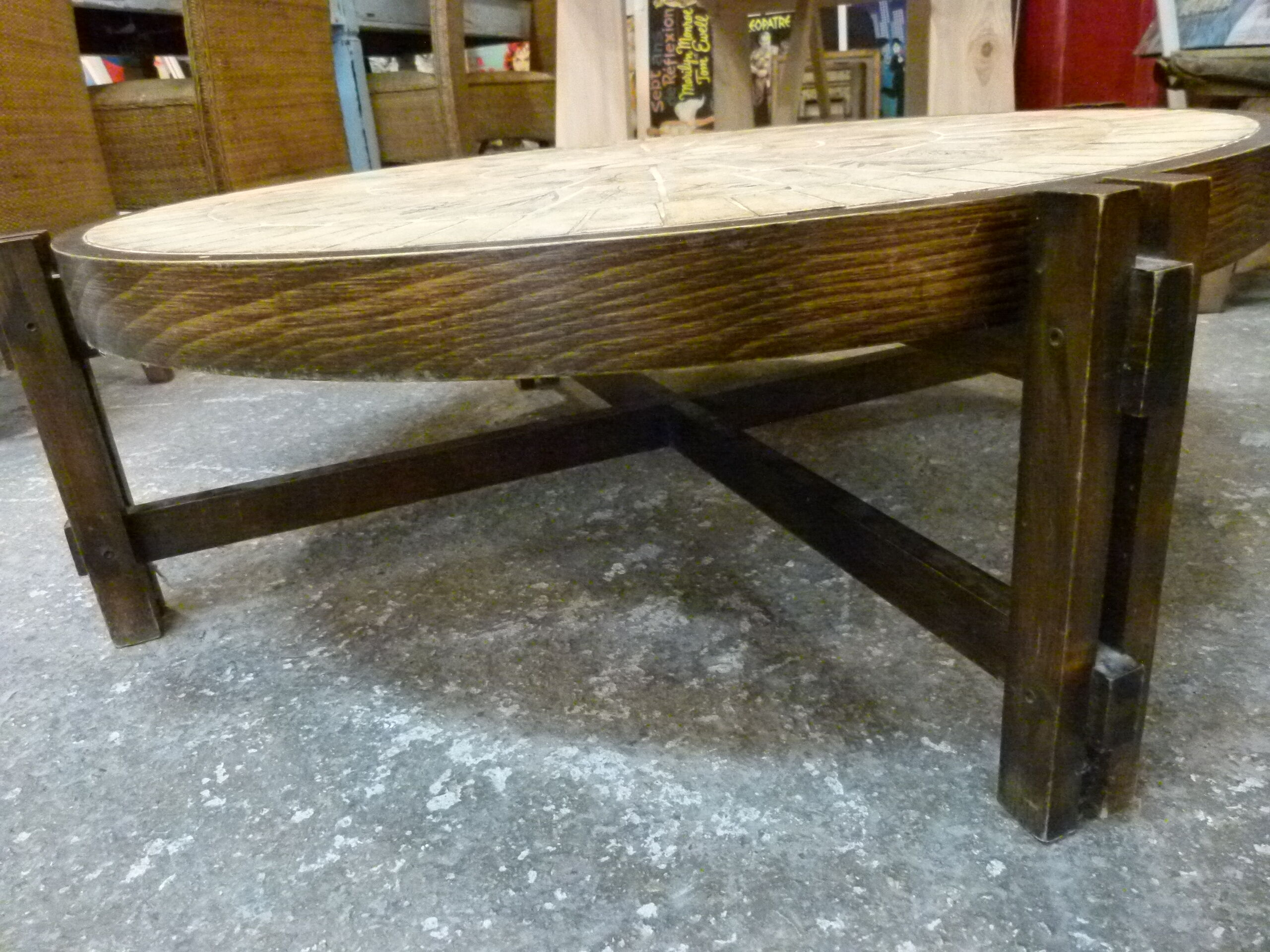 Ceramic coffee table XXth