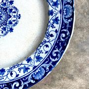 Jules Vieillard Bordeaux ironstone cake plate, "Louis XV" service