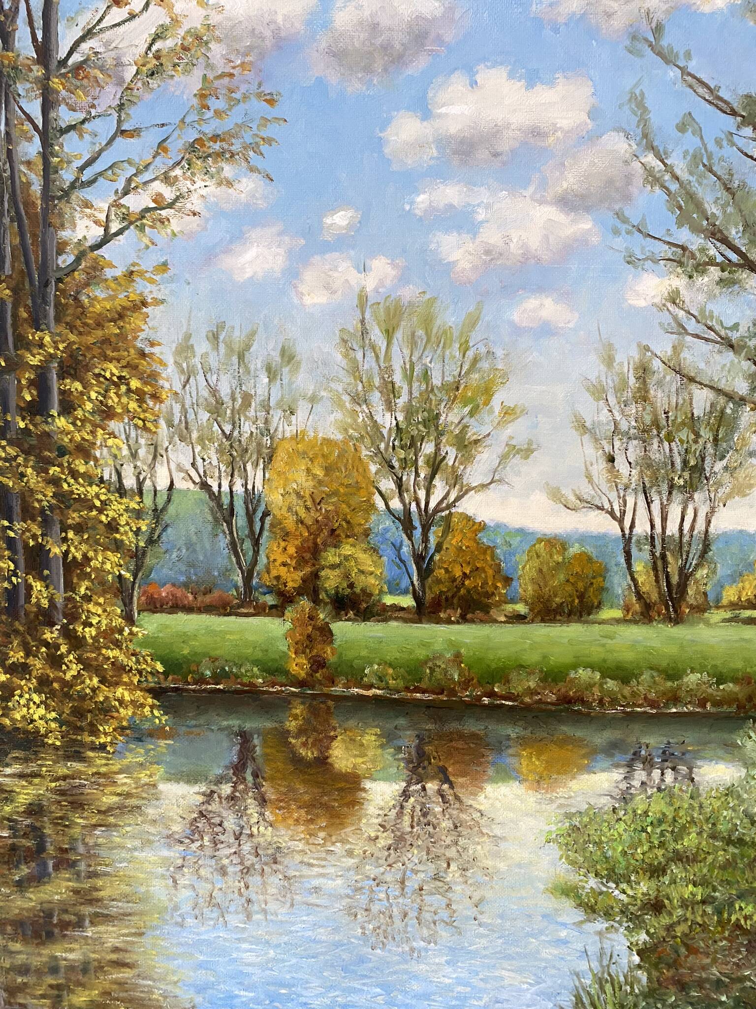 Green landscape signed in 1998