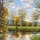 Green landscape signed in 1998
