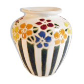 Colorful ceramic vase