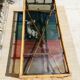 Table basse rotin et verre