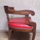 Fauteuil de bureau en noyer massif XIX°