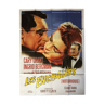 Cinema poster "Les Enchainés" Alfred Hitchcock, Cary Grant, Ingrid Bergman 120x160cm