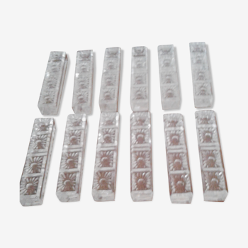 12 lead crystal knife holders