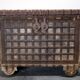 Antique coffre de mariage bois et fer, Inde, XIXème