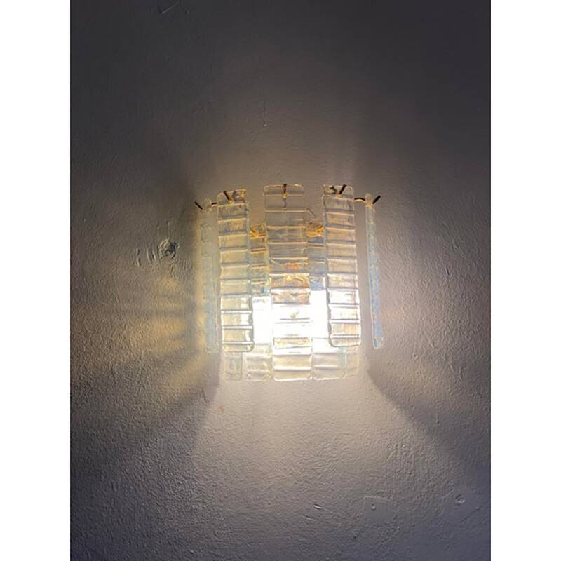 Paire d'appliques en verre de Murano, Italie