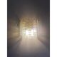 Set of Two Contemporary Opalino Strips “Listelli” Murano Glass Gold Wall Sconces