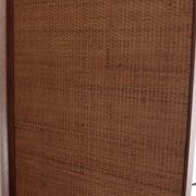 Screen "palms" in rattan and mirrors