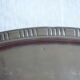 Tray silver metal art deco 2 handles small flowers