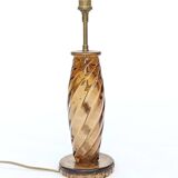 Murano glass lamp with gold glitter