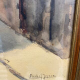 Watercolor signed Michel Joyeux