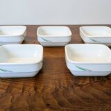 Set of 5 vintage bowls from Eva Air in porcelain from Noritake Japan