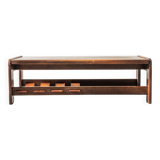 Table basse brutaliste, design hollandais, années 1970