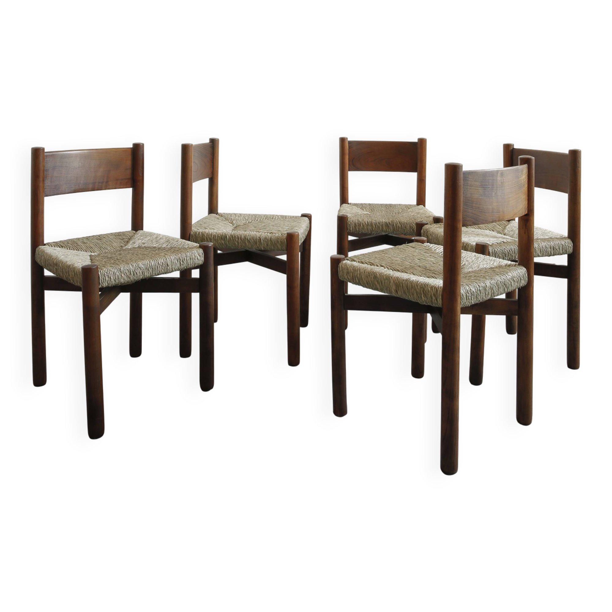 CHARLOTTE PERRIAND CHAIRS MERIBEL