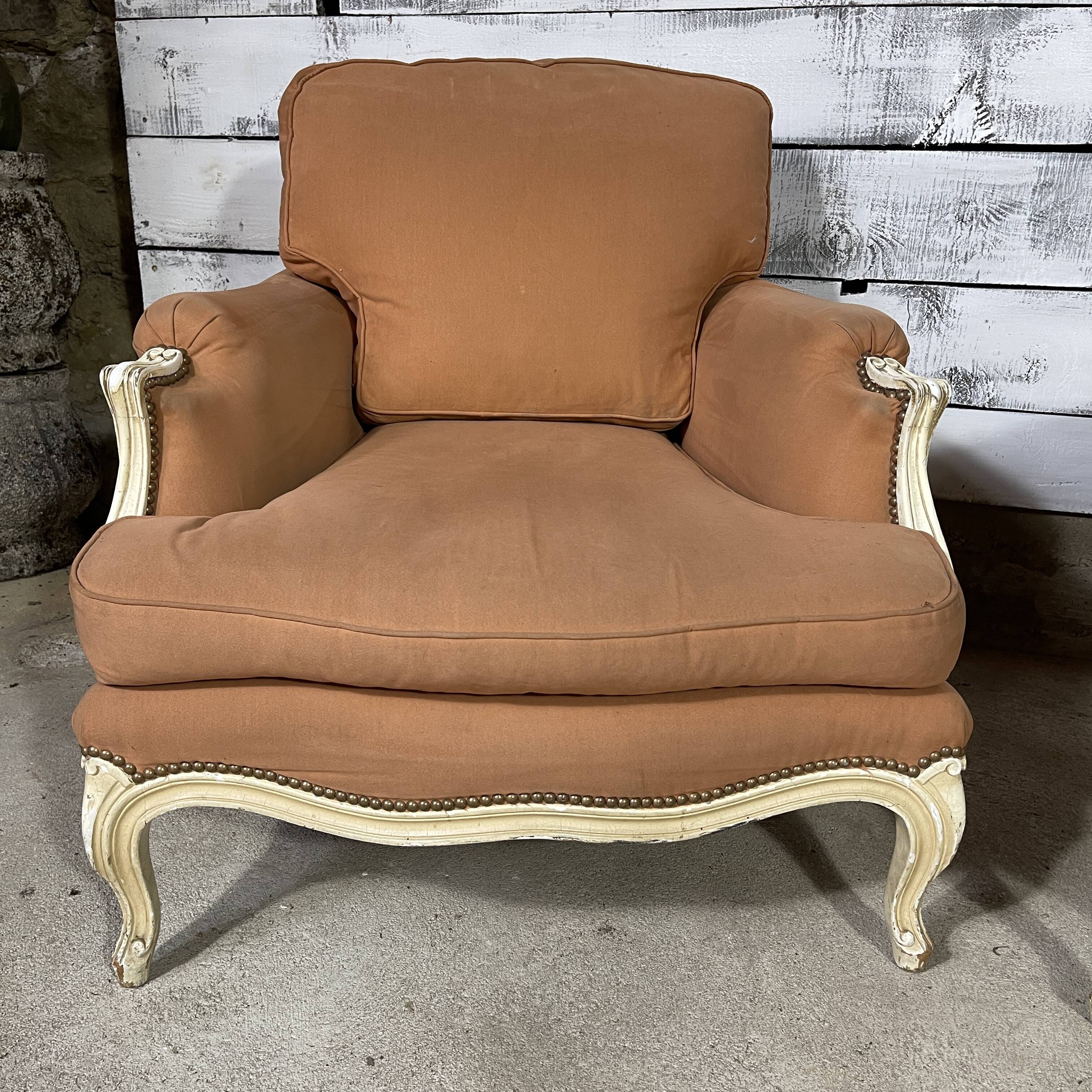 Set of 2 louis XV style shepherdess armchairs