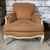 Set of 2 louis XV style shepherdess armchairs