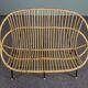 Rattan sofa & sheepskin Dutch Design 1960