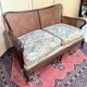 English mahogany bench from the early 20th century