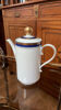 Cafetière en porcelaine - bleu cobalt - incrustation or