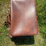 Antique leather suitcases