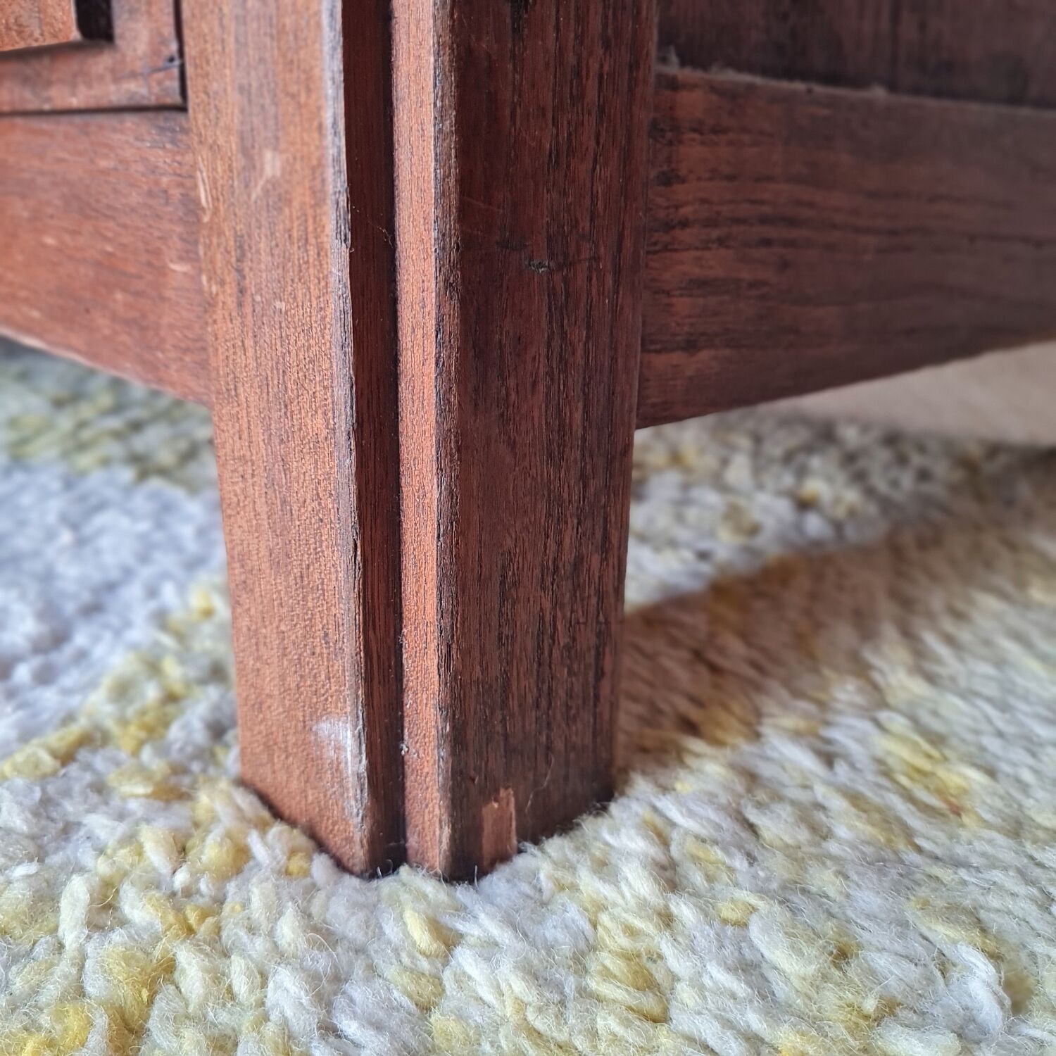 Art Deco chest of drawers in solid oak