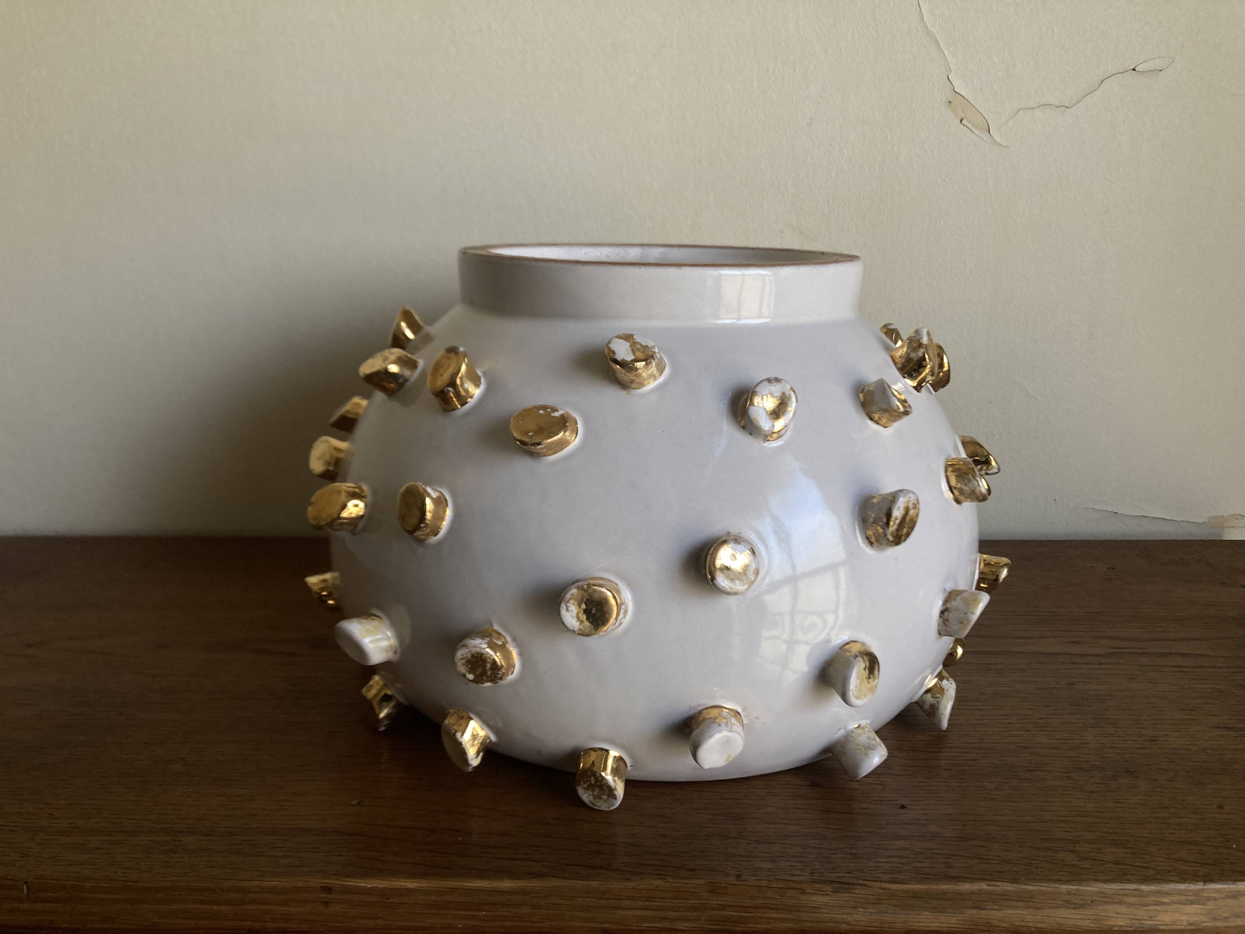 Italian cache-pot XXXL Tronchetto by ND Dolfi Florence for René Veyrat 1960