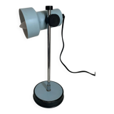 Lampe vintage 1960 bureau Veneta Lumi bleu ciel - 30 cm