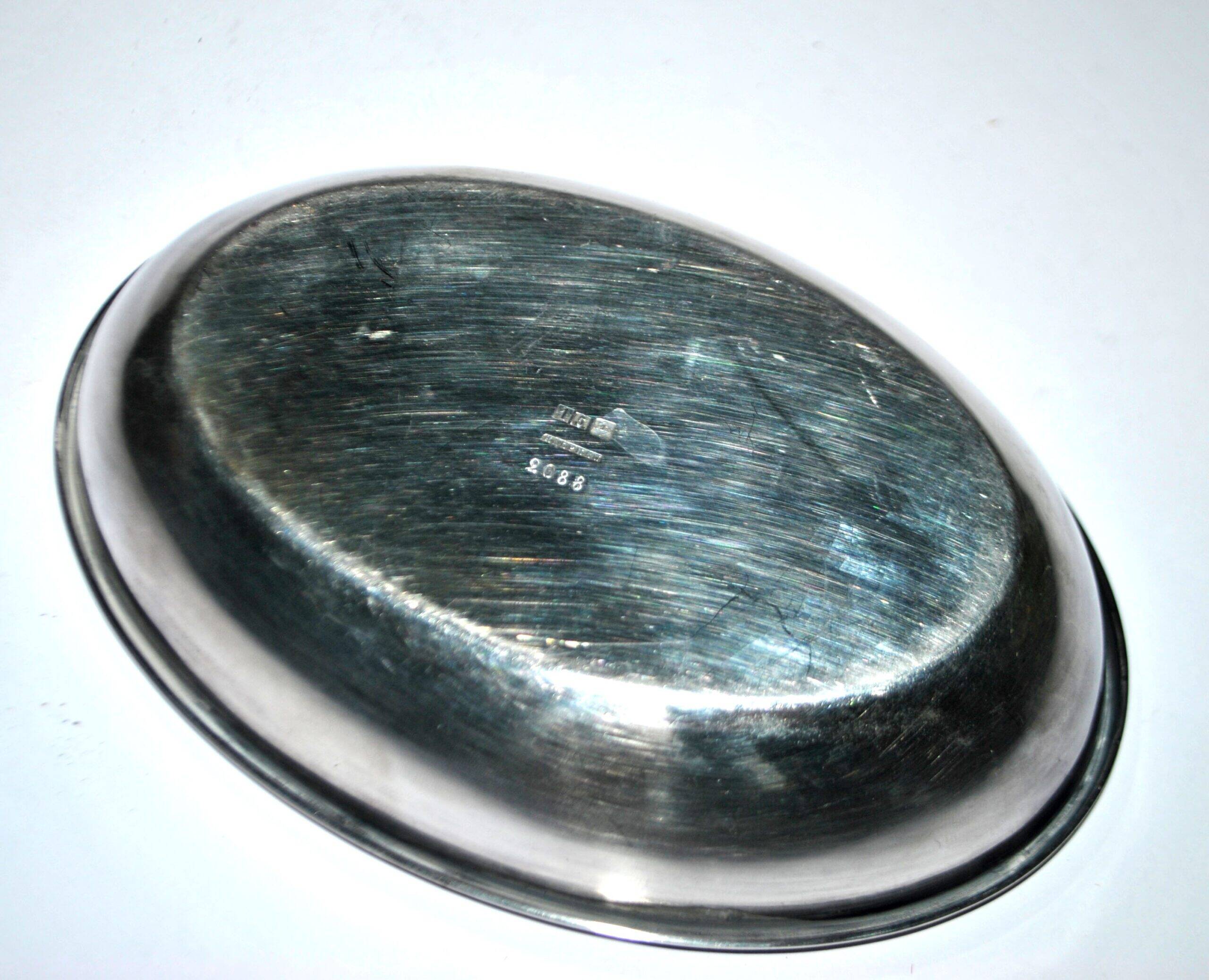 Halphen Christofle antique silver-plated metal bowl/serving dish/finger rinser