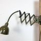 Green Industrial Military Gooseneck Scissor Wall Lamp from Elektroinstala,