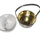 Art Deco, small silver-plated pocket basket with hallmarks from around 1930.