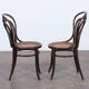 Suite de 6 chaises de bistrot par Josef Hofmann en cannage