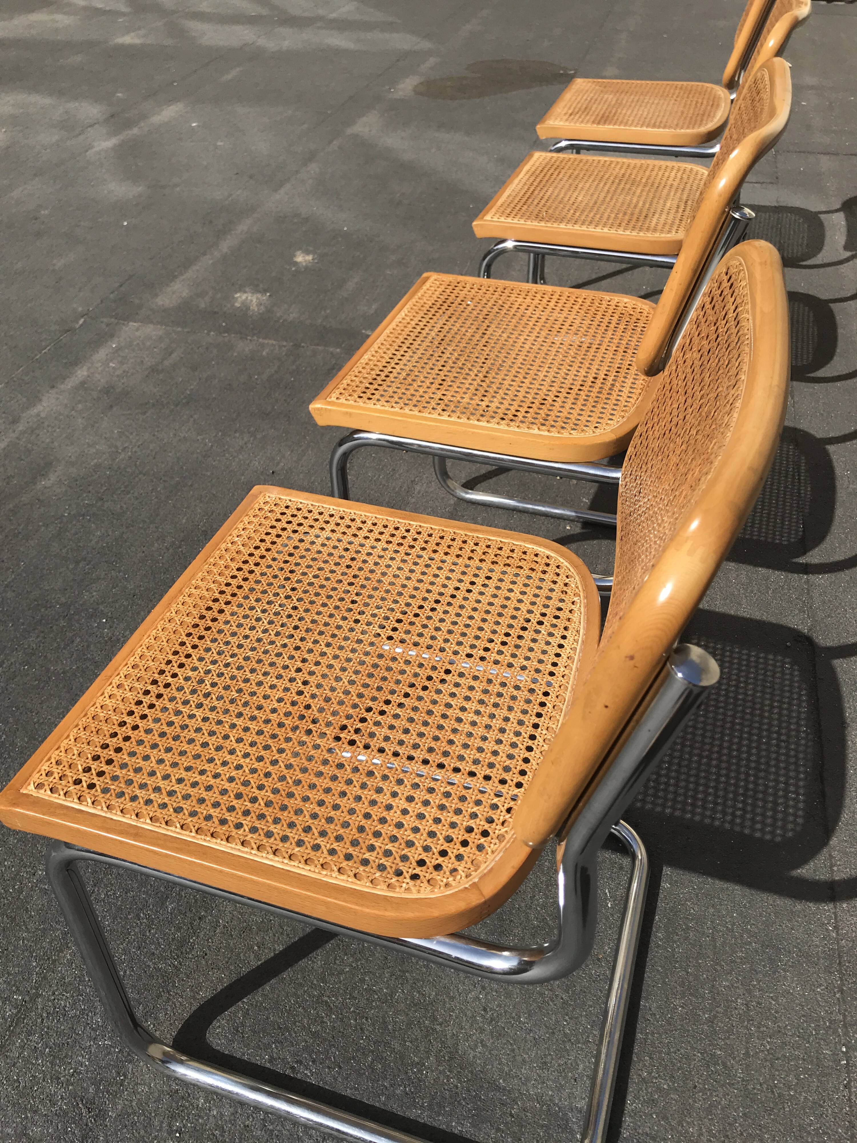 4 Cesca B32 Marcel Breuer Cidue edition