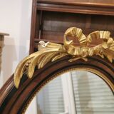 Wood and stucco mirror