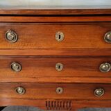 Commode époque Louis XVI en noyer massif