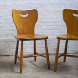 A pair of Swedish dining chairs 1950's