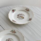 4 assiettes à dessert Gressey.