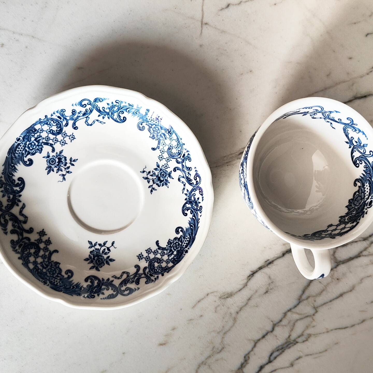 4 Villeroy and Boch cups and saucers