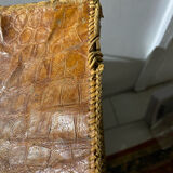 Vintage crocodile suitcase 50s