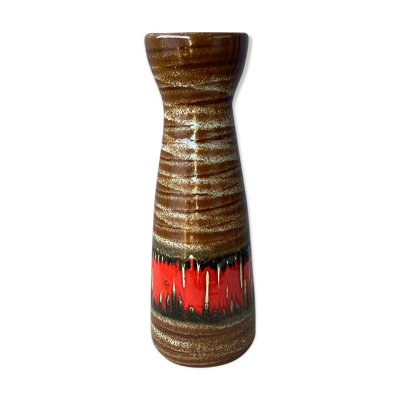 Vase fat lava Scheurich west Germany